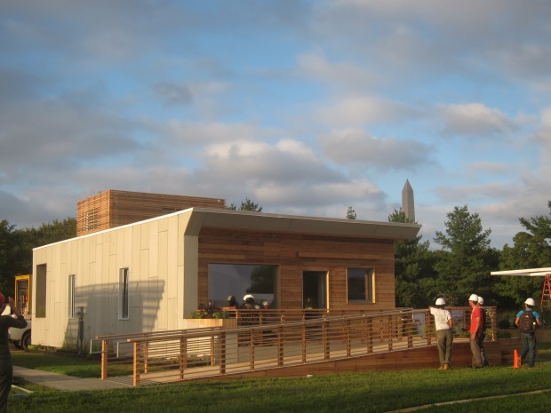 view of empowerhouse with washington monument in background